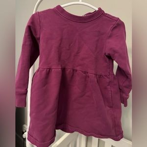 Purple Primary Pocket Sweatshirt Dress 12-18 Months